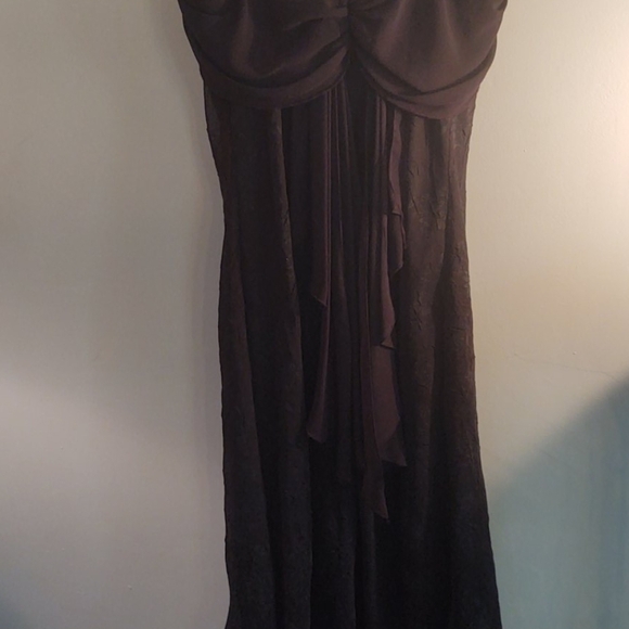 CDC Black Square Cowl Neck Floral Dress Sz 12 - Picture 7 of 10